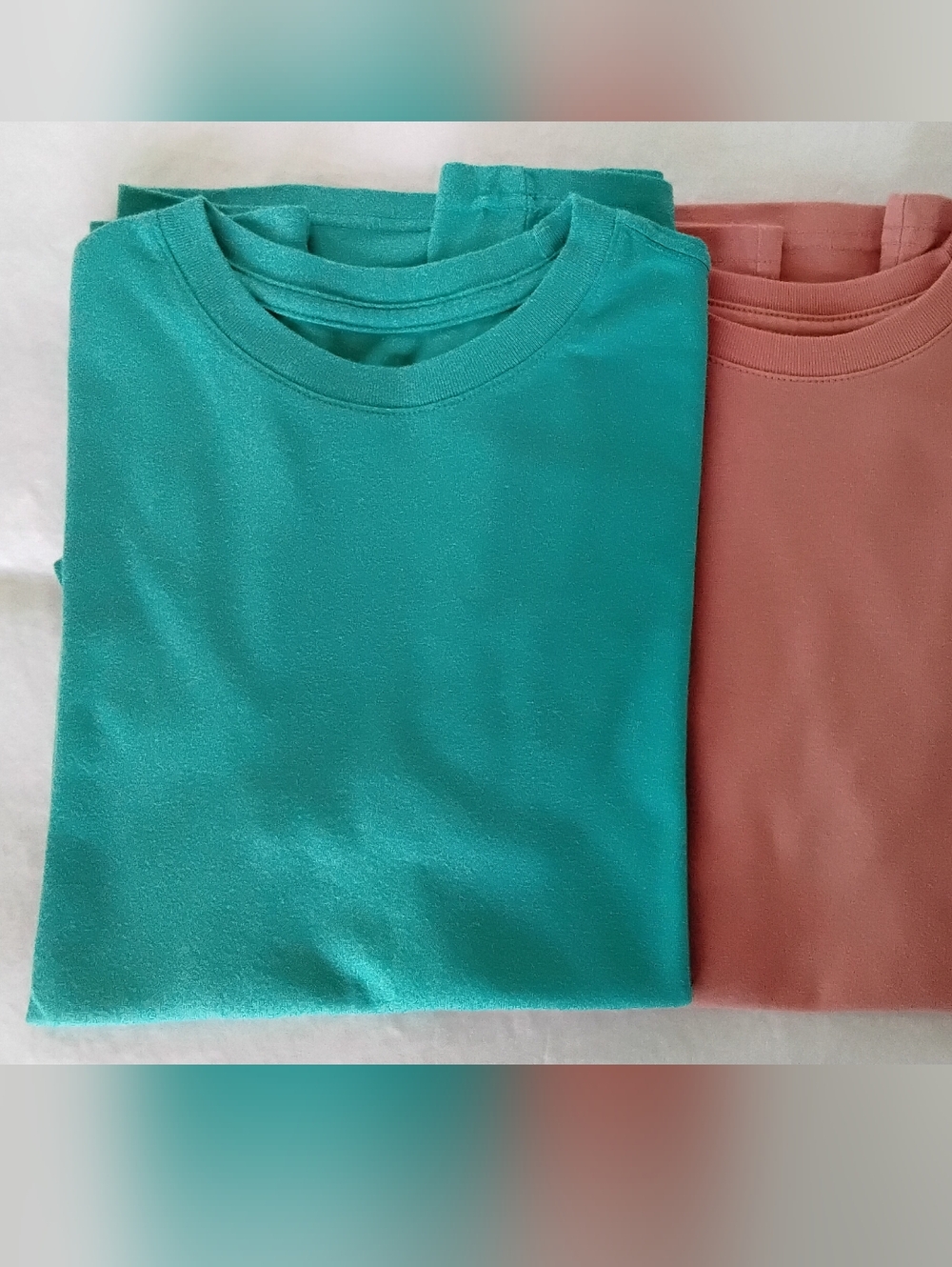 Boys Wonder Nation Set Of  1 Teal & 1 dusty Rose Crew Neck Tee